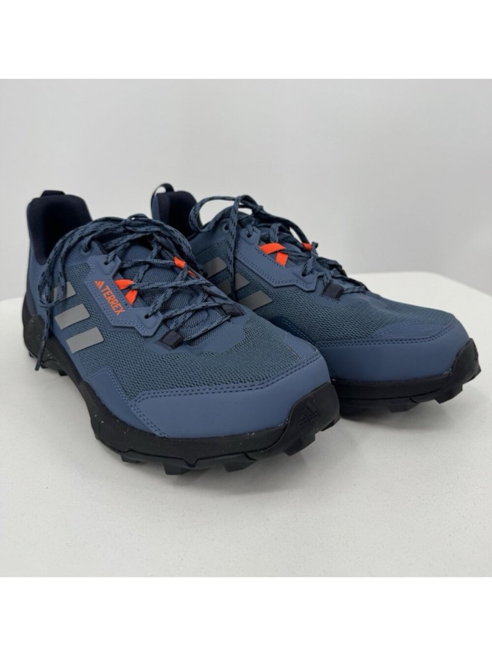 adidas Men's Terrex 4x4 Hiking Shoes size 12 Lace-up Athletic Shoes Blue/Orange